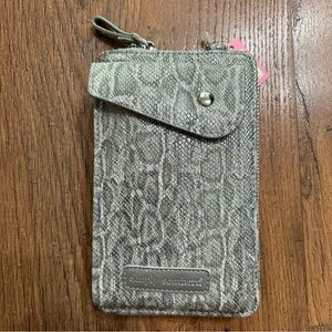 NWT Simply Southern Gray Snakeskin Purse